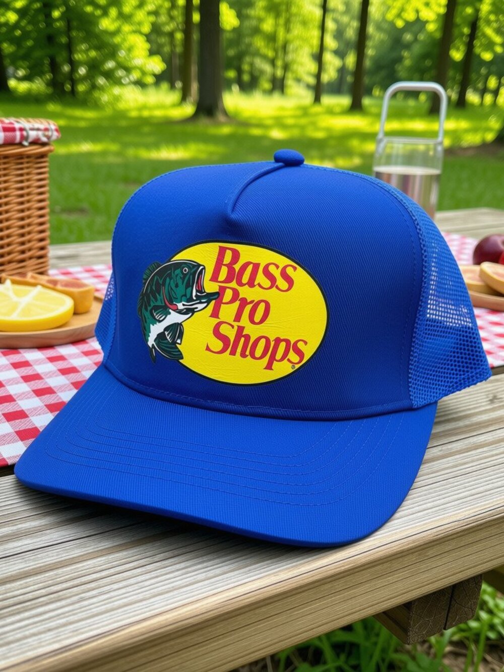 Brand New Bass Pro Shops Hats Blue Adult size Adjustable